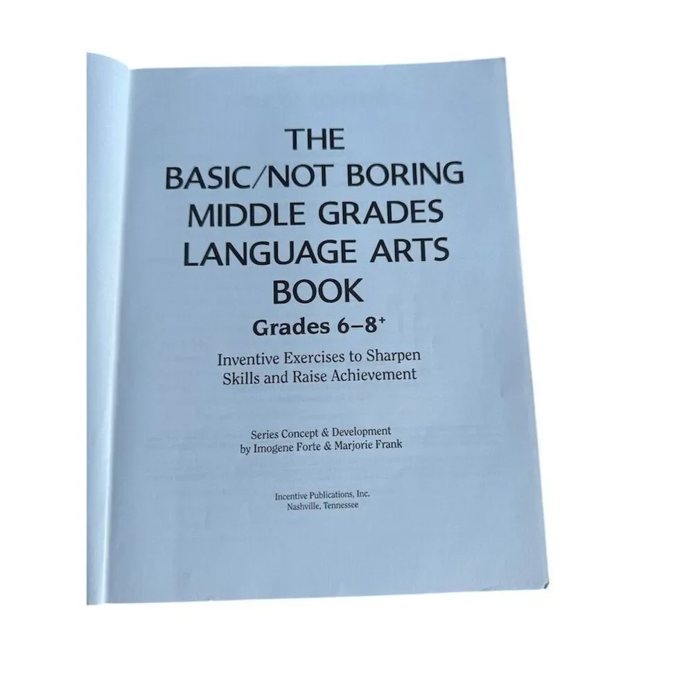 Basic Not Boring Language Arts Workbook Middle School - Picture 2 of 5
